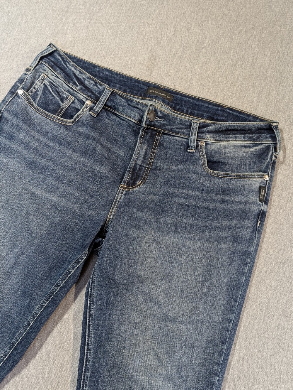Silver Jeans Elyse Straight Women's 34 X 31 Blue